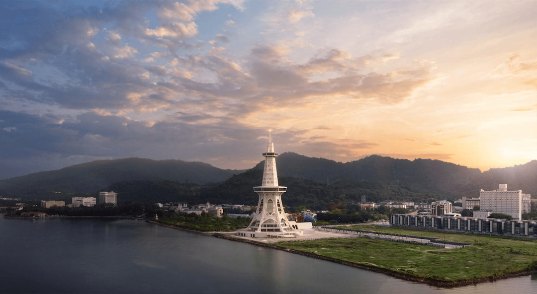 langkawi maha tower sunset