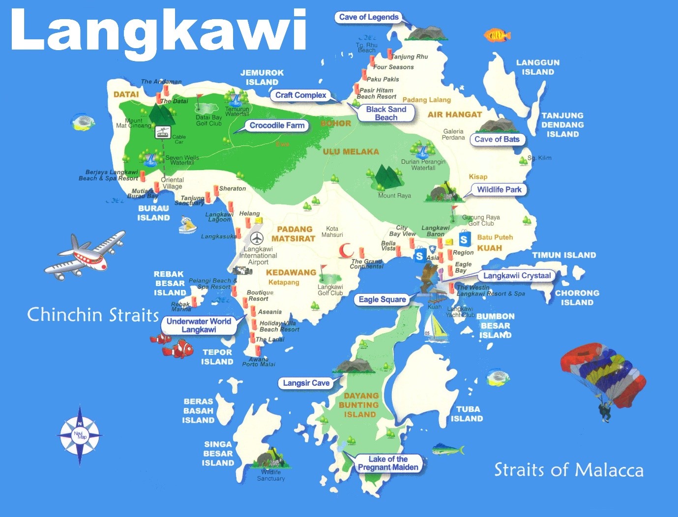 langkawi map