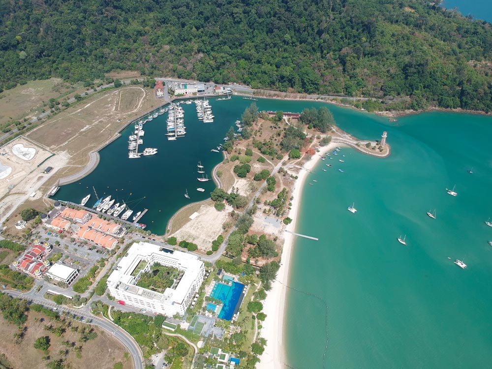 photo of telaga harbour marina in langkawi