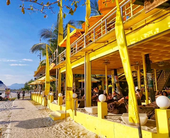 yellow beach cafe in langkawi